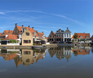 Mobilheim im Makkum, Friesland
